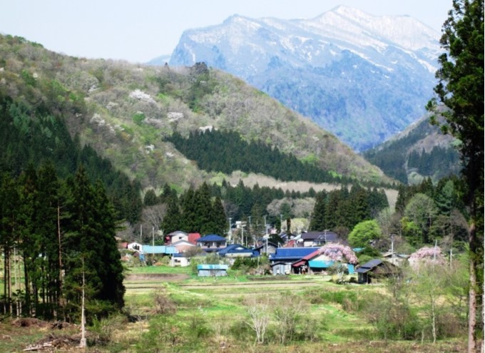 野尻旧足軽集落風景