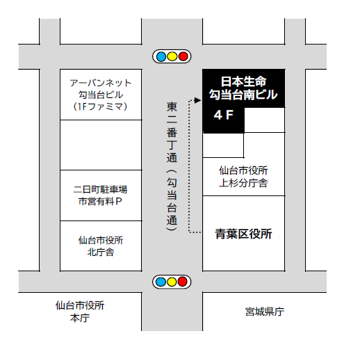 勾当台南ビル地図