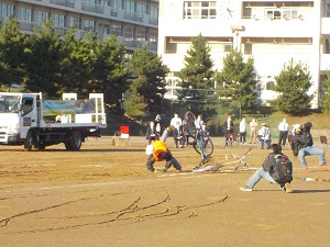 自転車事故の再現