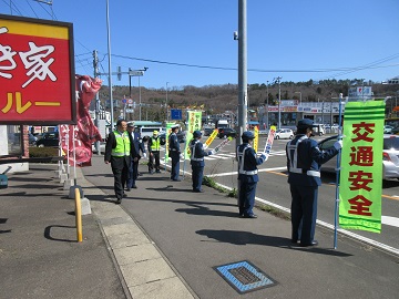 折立地区の街頭啓発