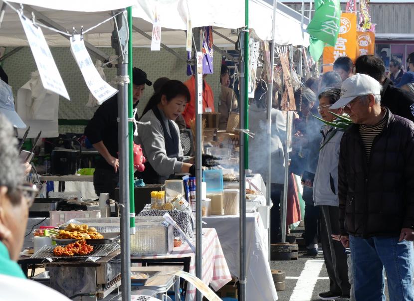 露店の様子