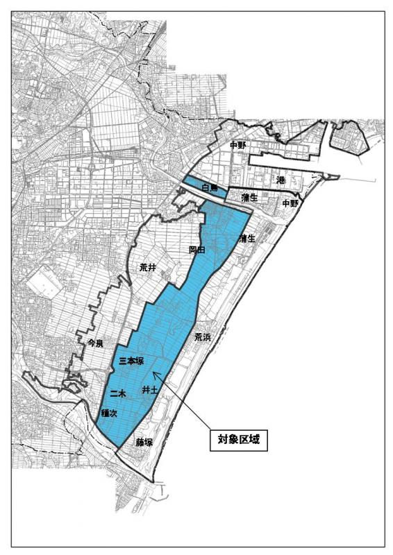 補助対象区域の図