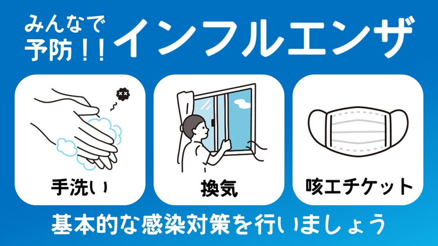 みんなで予防！インフルエンザ