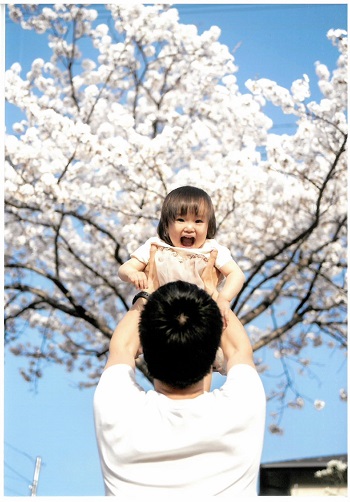 特別賞（満開の笑顔で賞）　「たかいたかーい！！」