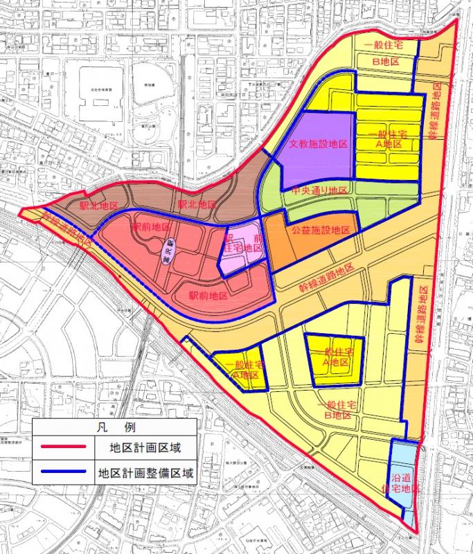 地図：地区計画区域図