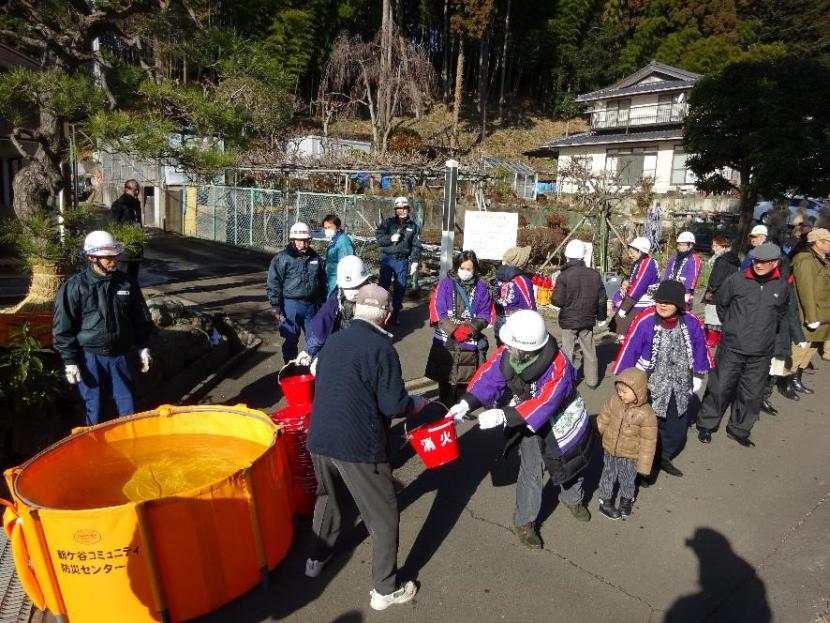 地域の防火防災訓練