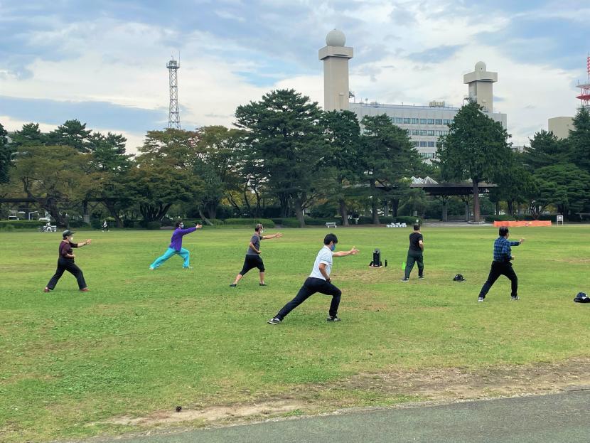 社会実験太極拳教室の写真