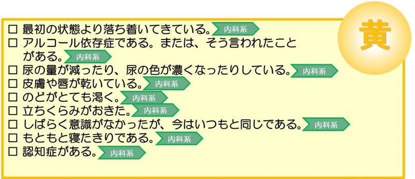 2時間以内をめやすに病院受診するべき意識がおかしい症状