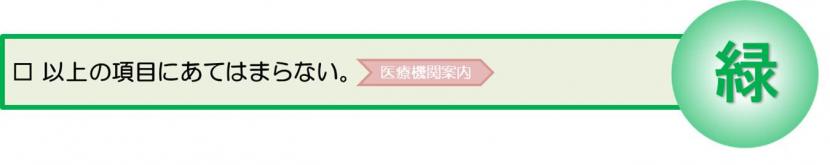 2時間以内をめやすに病院受診するべき胸が痛い症状にあてはまらない