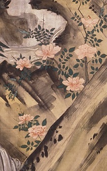 画像／花鳥図屏風（ばら）