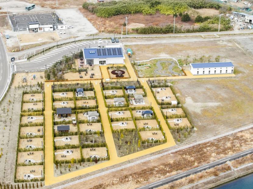 Garden　Kitchen　海と風を上から撮影した写真