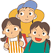 質問する子供たちのイラスト