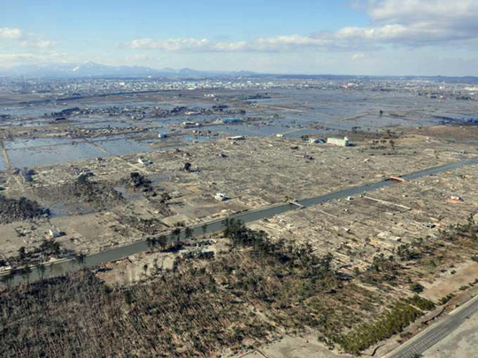 〈若林区荒浜地区〉