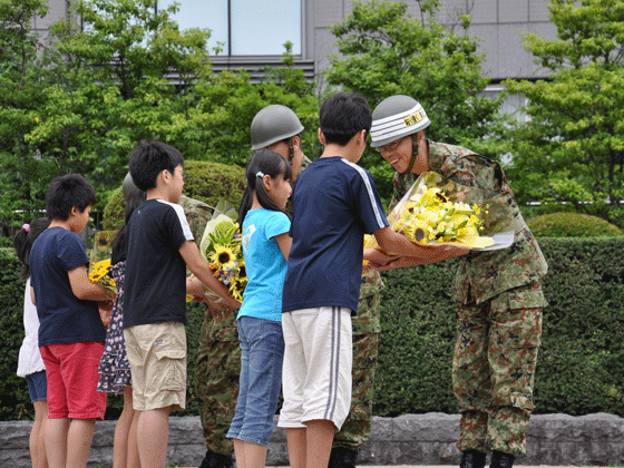 災害派遣自衛隊感謝式