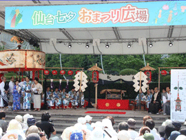 〈京都市からは祇園祭のお囃子が応援に〉1