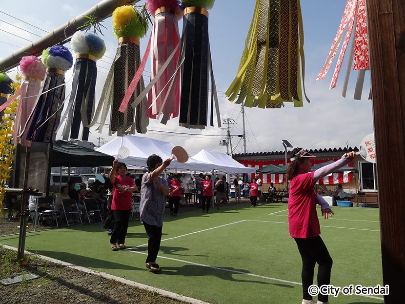 仮設住宅自治会　最後の夏祭り