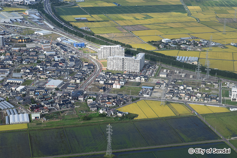 荒井東地区の航空写真