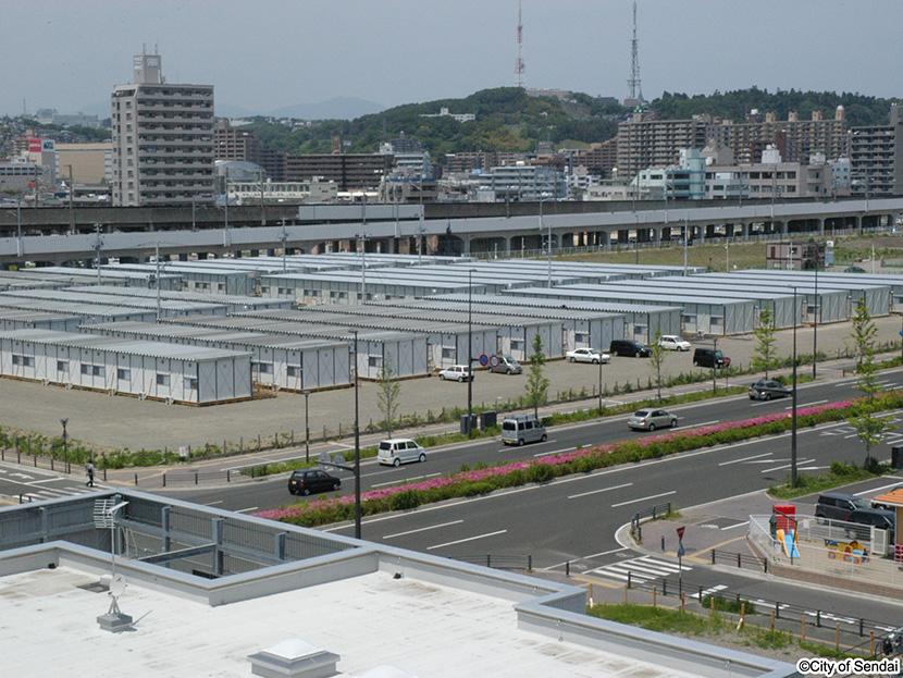 画像：あすと長町38街区仮設住宅