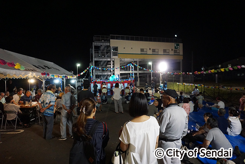 南蒲生町内会のイベント「納涼盆踊り大会」