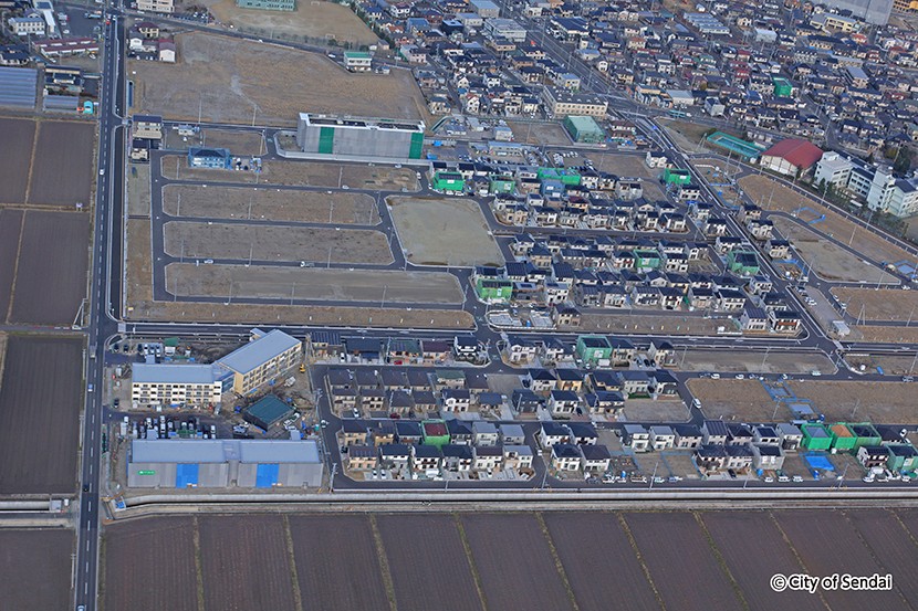 写真：荒井南地区の航空写真