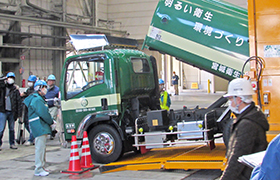 事業ごみの展開検査装置試運転視察_02