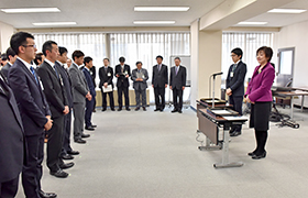 被災市町村派遣に係る帰任職員表彰式および赴任職員訓示式_01