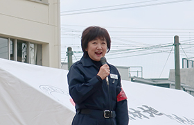 市長あいさつの様子