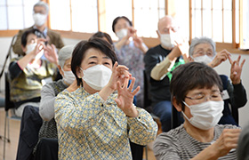 運動する市長