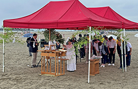 安全祈願祭に出席する市長1