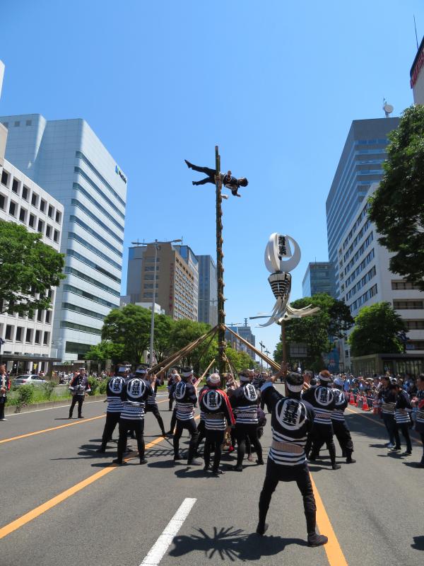 荒巻西分団階子乗り