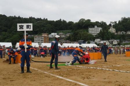 宮町分団（特別点検ポンプ操法）