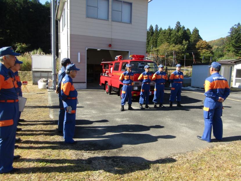 宮城消防団上愛子分団機械器具点検1