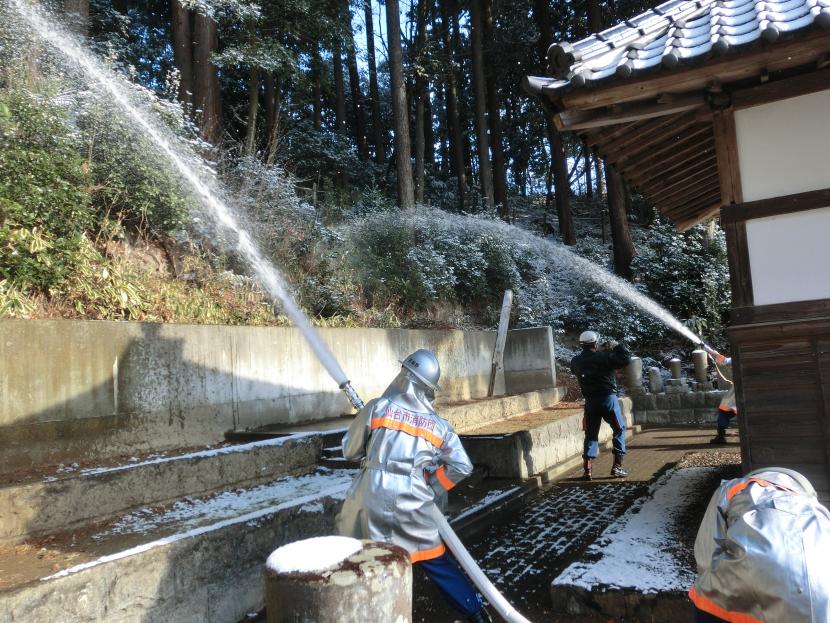 東仙台分団文化財防火デー訓練