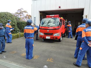 宮城野消防団岩切分団機械器具点検