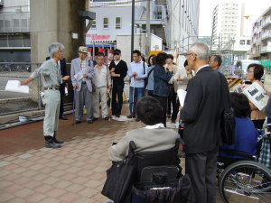 市立病院アクセス計画現地調査の写真1