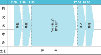 一週間の活動表