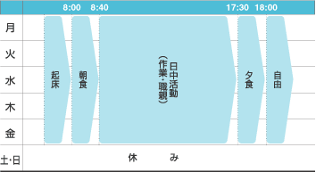 一週間の活動表