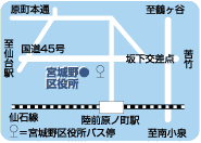 宮城野区保健福祉センターマップ