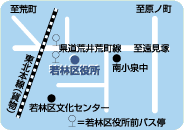 若林区保健福祉センターマップ