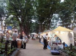 定禅寺通における立町たちのみの様子