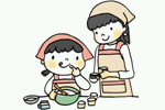 作ってみよう・子どもの食事のイラスト