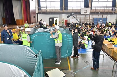 避難スペース確保訓練