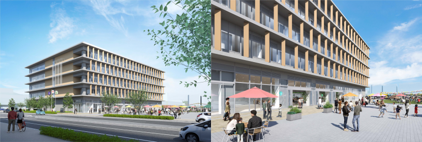 泉区役所新庁舎パース