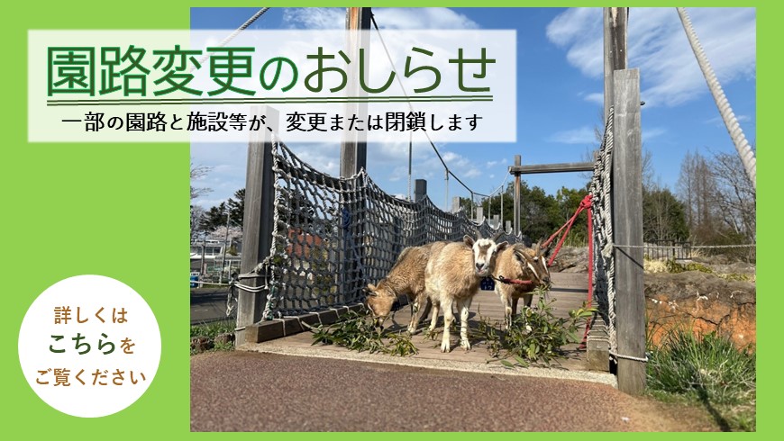 園路変更のおしらせ